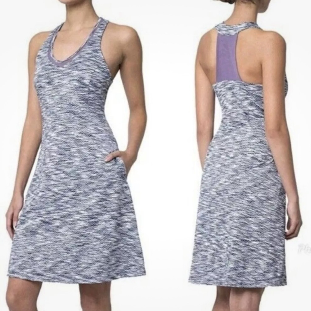 NEW MPG Sport Mondetta Performance Gear Travel Dress Pockets Purple/Grey Sz S